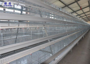 กรงไก่ชั้น 3 ชั้นสังกะสีฟาร์มสำหรับให้อาหารสัตว์ปีก