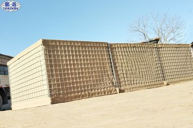 ความปลอดภัยแบบประกอบ Hesco Defensive Barriers Mil 3 Sand Filled Barriers Wall
