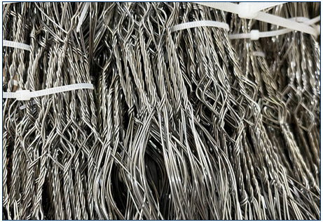 ตาข่ายป้องกันรถถัง MZP มองเห็นได้ยาก ลวดกีดขวาง 0.5-0.9 มม. 3