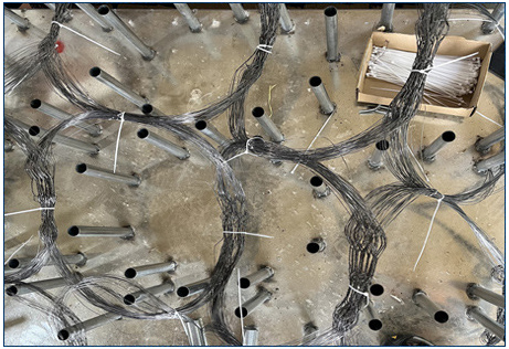 ตาข่ายป้องกันรถถัง MZP มองเห็นได้ยาก ลวดกีดขวาง 0.5-0.9 มม. 5