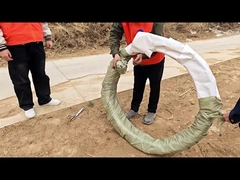 การแสดงผลการพับตัวของผลิตภัณฑ์ของสายไหมข้อมูลอัด