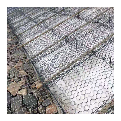 2mx1mx1m Hexagonal Gabion Basket กำแพงหิน Cage