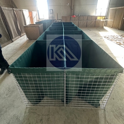 กองทัพป้องกัน HESCO ปกป้องกับ Hot Dip Galvanized จบสําหรับบ้านที่พักฉุกเฉิน