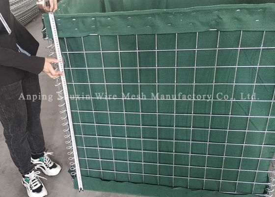 4.0 MM การป้องกันทหาร Hesco ปราง ปรางป้อมป้องกันสําหรับรั้วโลหะอาหรับ