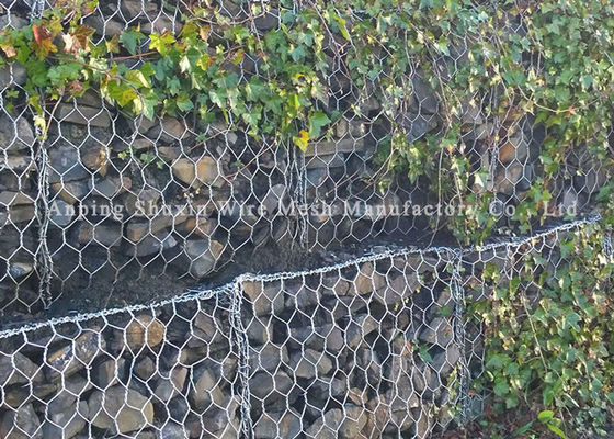 River Rock 4mm Iron Wire กรงแบบยืดหยุ่น Gabion Wall Cages