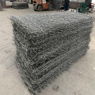 2.0mm-4.0mm ลวดรั้ว Gabion Basket Iron Gabion Rock Cage Anticorrosion