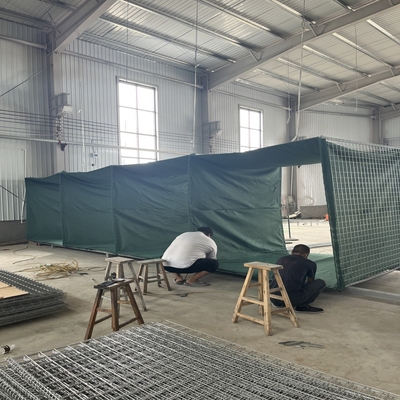 โรงงาน จําหน่าย เขียว ป้องกันขัดขวาง ขายปลีก การปั่น สาย Mesh ทราย ป้องกันกําแพง Bastion