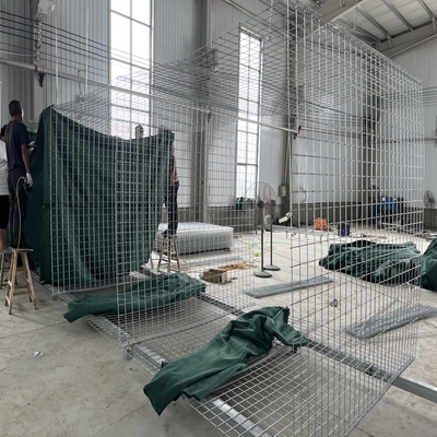 โรงงาน จําหน่าย เขียว ป้องกันขัดขวาง ขายปลีก การปั่น สาย Mesh ทราย ป้องกันกําแพง Bastion