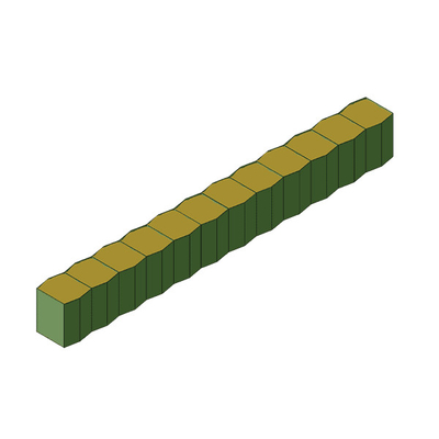 ป้องกันสนิม ป้องกันน้ําท่วม Weldered Hesco Barrier กล่อง Gabion สําหรับการป้องกัน