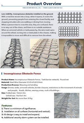 ขายร้อน ถังอุปสรรค Mesh สแตนเลส Wire Mesh Trap Netting รัสเซีย