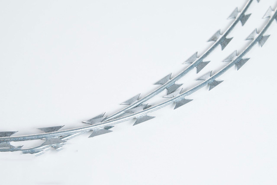 สแตนเลส แอนติร็อสต์ ความมั่นคงสูง Razor Blade ใช้ Concertina Razor Wire