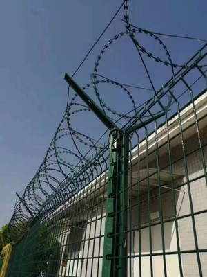 สแตนเลส แอนติร็อสต์ ความมั่นคงสูง Razor Blade ใช้ Concertina Razor Wire