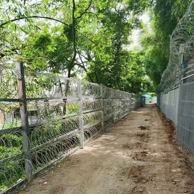 สายด้ายมีดโกนเรซอร์ Bto-22 Concertina Double Strand Razor Wire Mesh