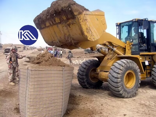 ป้องกันการกัดรังภาระภาระหนัก Gabion Barrier Galfan Coating Mi10 ป้องกันการกัดรังภาระภาระภาระสําหรับผนังรองรับฉุกเฉิน