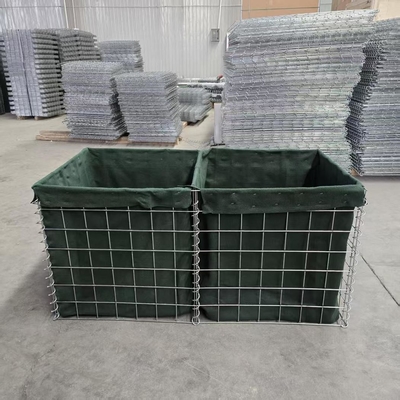 MIL1, MIL 7, MIL 10, MIL 12, MIL 19 2.74M สูง หมักร้อน จีโอเท็กสไตล์ ติดผนัง โกบิออน welded Hesco กระเป๋าสําหรับกองทัพ ป้องกันอุปสรรค