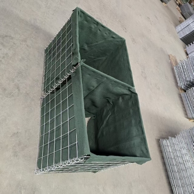 MIL10 2.21M กล่องก๊าบิออนที่เชื่อม โกลสติก HESCO เติมดิน ป้องกันเกรดทหารสําหรับการควบคุมน้ําท่วม