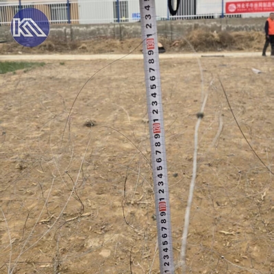10x10x1.1-1.4M สแตนเลสสายความเห็นต่ําสําหรับ Putanka Mesh Anti Tank Barrier Mesh