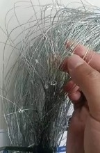ถังอุปสรรค รั้ว Mesh ไม่เห็น Drone Net รั้ว ถังกั้น Wicker รั้ว Wire Mesh ความปลอดภัย Putanka Barrier ยูเครน