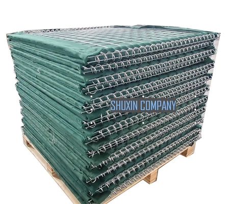 4mm Wire Army Flood Protection Hesco Barrier กำแพงทรายป้องกันอุปสรรค
