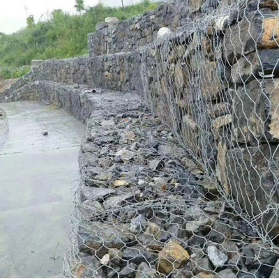 2.5mm 2x1x1 Welded Gabion Baskets ป้องกันตาข่ายชุบสังกะสีแบบจุ่มร้อน