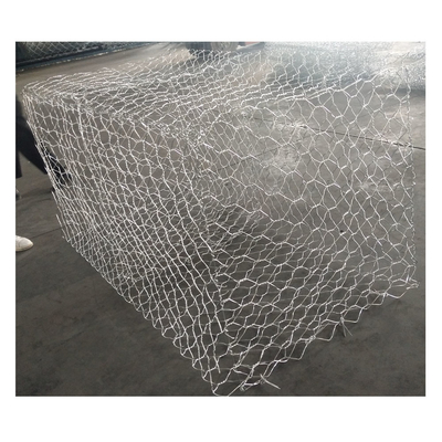 4.0mm Gabion Box ลวดตาข่ายเหล็กหกเหลี่ยม 2x1x1 M