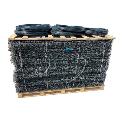 2x1x0.5m Gabion Box จุ่มร้อนชุบสังกะสี Rock 2.2mm / 6x8cm