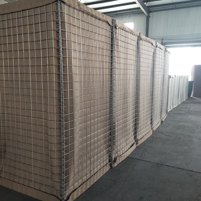 Gabion ชุบสังกะสีแบบจุ่มร้อน Hesco Heavy Duty Stackable