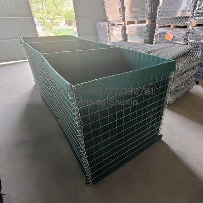 HDP กัลวาไนซ์ Hesco Gabion Defensive Barrier Retaining Wall กันสนิม