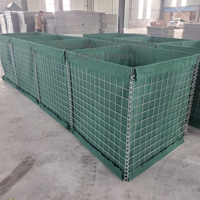 การรักษาความปลอดภัยปริมณฑลป้องกันการกัดกร่อน Mil 7 Hesco Wall Barrier Explosion Proof