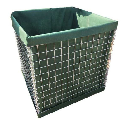 สังกะสีรอย 5.00 มม. สายทหาร Barrier Gabion Sand Bag ความต้านทานรังสียูวี