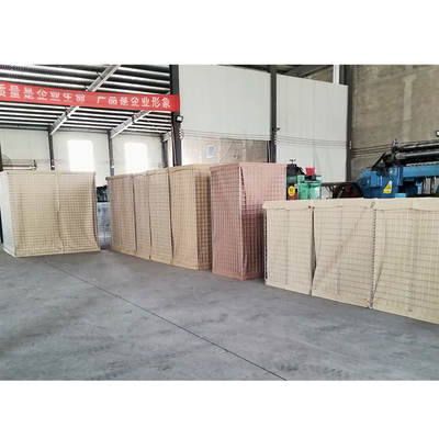 Heavy Galvanized 5.0mm Military Barrier Square Welding Mesh ป้องกัน