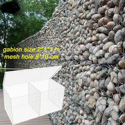 กล่องก๊าบิออนเหล็กกระดาษเคลือบซิงก์สูง Anti Corrosive 2.2mm Dia