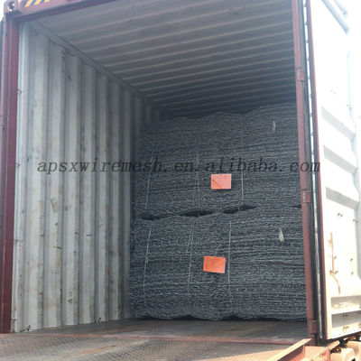 ประเภท Mesh 8x10cm Hexagonal Gabion Box ป้องกันความชัน