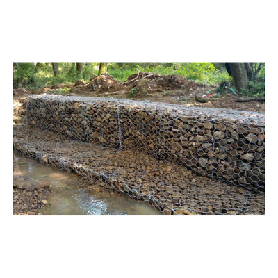 Anping Wholesale Galvanized 4*1*1 M Green Gabion Stone Basket สําหรับป้องกันดินและหิน