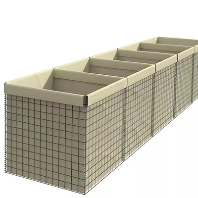 20 เซลล์ ป้องกันกําแพง Hesco กองทัพ สายดึง 500-800mpa