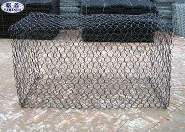 80X100 PVC เคลือบกรงผนัง Gabion ตะแกรงลวดตาข่าย