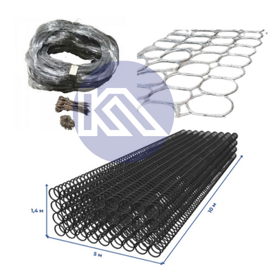 อุปสรรคที่ไม่ชัดเจน รั้วรั้วความปลอดภัย สายใย Mesh ปกป้อง MZP สับสนแทบจะเห็นได้อุปสรรค 10х10х1.4m สายกันถัง