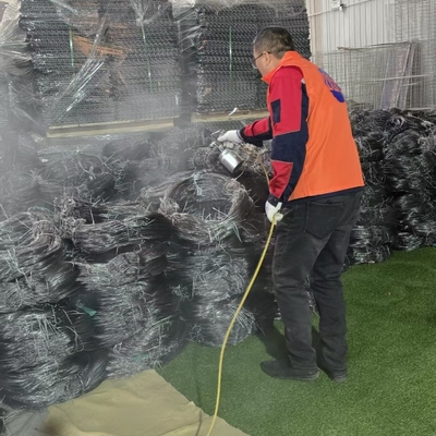 Ukrain MZP / MPP น้ํามันคุ้มครอง 26kg เครื่องบินไร้สายตา เครือรั้ว สายรั้วอุปสรรค ความเห็นต่ํา เครือข่ายถังความปลอดภัย Putanka Barrier