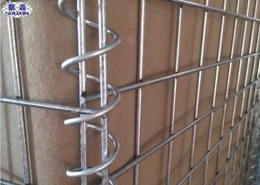 พับโลหะ Gabion กล่องความปลอดภัย Barrier 300gsm บริการ OEM สีทราย