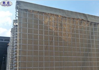 ลวดตาข่าย Gabion กำแพงป้องกัน Hesco Bastion รับประกัน 3 ปีการรับรอง ISO