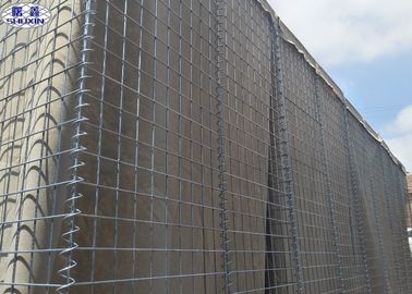 กำหนดเองทหาร Gabion กล่อง Hesco รอยลวดตาข่าย 5 มม. รับรอง ISO