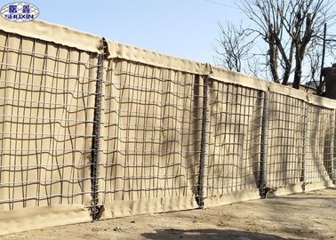 กองทัพรับ Hesco Barrier, ตาข่าย Gabion Box Box 4.0 Mm Spring Wire