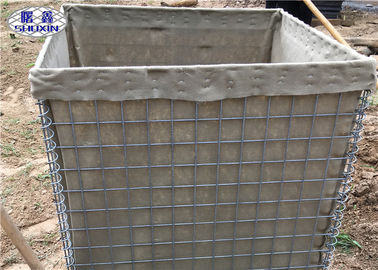 SX9 ทราย Fileld HESCO อุปสรรคการป้องกัน / Geotextile เรียงรายอุปสรรคทหาร Gabion