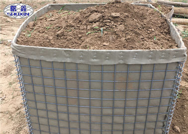 Metal Mesh Sand Wall Mil 3 กำแพงกั้นทางทหาร Hesco Stainless Steel