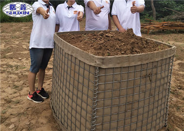 ดินเต็มไปด้วยทรายอุปสรรคเติม, การรักษาความปลอดภัยทหารกระเช้า Bastion ตะกร้าทราย