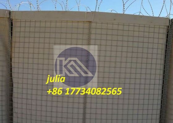 ระบบป้องกันทางทหารที่มีการปรับปรุงแบบ Hot Dip Galvanized Finish HESCO Barrier ราคาเพื่อเพิ่มความทนทานและผลงานที่ยาวนาน