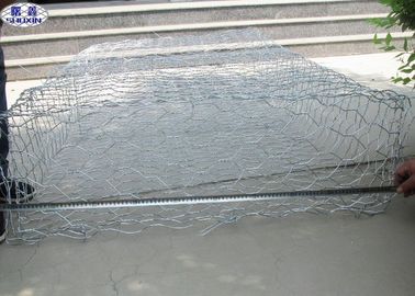 Pvc เคลือบสังกะสี 2mm Gabion Wall Retaining Wall ลวดตาข่ายหกเหลี่ยม
