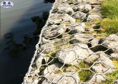 พีวีซีเคลือบหินกรอก Gabions, กำแพงกรงเก็บกำแพงกรง