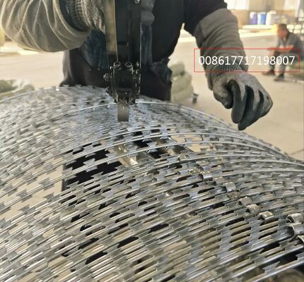 โรงงานจัดหาโดยตรง ลวดหนามมีดโกนสำหรับชายแดนเรือนจำ ฟาร์ม