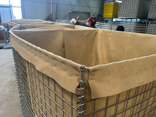 กําแพงทรายเหล็กผสมผสาน ป้องกันอุปสรรค ป้องกันระเบิด กรง ป้องกันน้ําท่วม กําแพงระเบิดก๊าบิออน